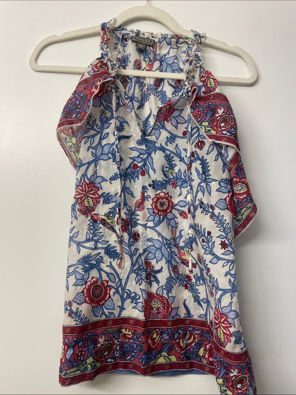 Sleeveless Floral Sleeveless Blouse
